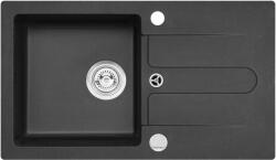 Alveus Cancan gránit mosogató 75x42 cm fekete 9703391 (9703391P)