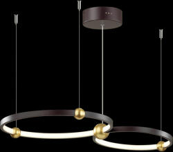 Altavola Design Aurora függőlámpa 2x43 W fekete-arany LA110/P_40_3k_black