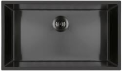 Oltens Stalvask acél mosogató 76x44 cm fekete 71102300 (71102300)