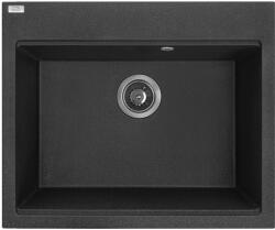 Laveo Tau gránit mosogató 60x50 cm fekete SBT7106 (SBT7106)