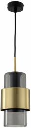 Light Prestige Miele függőlámpa 1x40 W füst színű -arany LP-866/1PLSM/GD