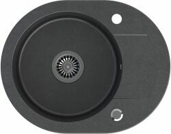 Quadron Johnny graniteq mosogató 58.5x46 cm fekete HCQC5846CZK (HCQC5846CZK)