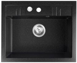 FDesign Carioca gránit mosogató 58x48 cm szürke/grafit/onix FD9-11-4858-02 (FD911485802)