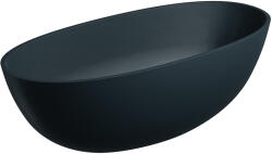 Omnires Shell M+ térben álló kád 160x75 cm ovális fekete SHELLWWBLV