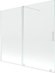 Mexen Velar ecran de cadă cu 2 aripi glisante 180 x 150 cm, transparent, alb - 896-180-000-01-20 (896-180-000-01-20)