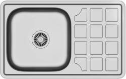 Quadron Louis 111 acél mosogató szifonnal 78x48 cm HD111LEN7848 (HD111LEN7848)