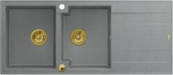 Quadron Evan graniteq mosogató 116x50 cm szürke/grafit/onix HQE11650U5_PVDG1_P2O