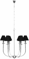 Light Prestige Glamour függőlámpa 6x40 W fekete-króm LP-979/6P