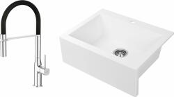Laveo Készlet gránit mosogató Laveo Komodo SBK 610A, konyhai csaptelep Laveo Pola BAP778D
