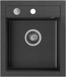 Quadron Johnny graniteq mosogató 50x43 cm fekete HCQJ4350CZK (HCQJ4350CZK)