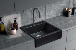 BERG Nova kerámia mosogató 66x62 cm fekete BRN19C104 (BRN19C104)