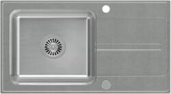 Quadron Ralph gránit és acél mosogató 78x43 cm szürke/grafit/onix FUS_R7843SZ (FUSR7843SZ)