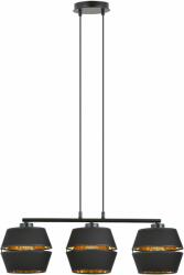 Emibig Piano függőlámpa 3x15 W fekete-arany 1183/3