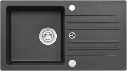 Alveus Foxtrot gránit mosogató 75x42 cm fekete 9603291 (9603291P)