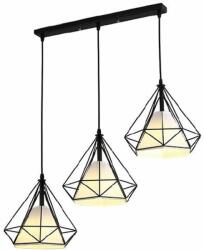 Abigali Diamond függőlámpa 3x60 W fehér-fekete CHNR3L-E27