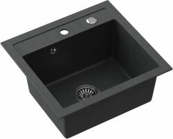 Quadron Johnny graniteq mosogató 50x47 cm fekete HCQJ5047CZK (HCQJ5047CZK)
