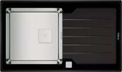 Teka Diamond acél mosogató 86x51 cm fekete 115100011