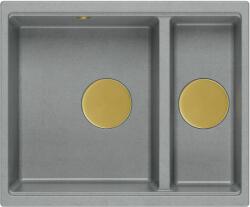 Quadron Logan graniteq mosogató 55x46 cm szürke/grafit/onix HCQL5646U5-G1_U (HCQL5646U5G1U)