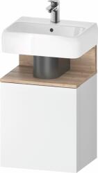 Duravit Qatego szekrény 44x35x64.5 cm mosdókagyló alá akasztható fehér-fa QA4076L55180000