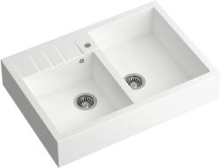 Quadron Bill graniteq mosogató 90x62 cm fehér HCQB9062U1_BS (HCQB9062U1BS)