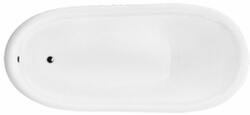 Besco Otylia térben álló kád 170x77 cm ovális fehér #WKO-170W+CZ (#WKO170WCZ)