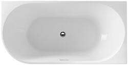 SAPHO Tibera fal mellé szerelhető fűrdőkád 140x70 cm fehér E1055 (E1055)