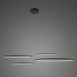 Altavola Design Ledowe Okręgi függőlámpa 4x106 W fekete LA084/CO4_100_in_3k_black_dimm