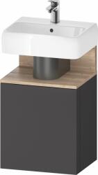 Duravit Qatego szekrény 44x35x64.5 cm mosdókagyló alá akasztható grafit-tölgy QA4076R55490000
