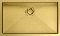 Quadron Anthony acél mosogató szifonnal 74x44 cm arany MF7444PVDBSG1 (MF7444PVDBSG1)