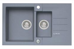 Alveus Rock gránit mosogató 78x48 cm szürke/grafit/onix 4217004 (4217004)