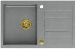 Quadron Morgan graniteq mosogató 78x50 cm szürke/grafit/onix HB8203U5-G1_P2O (HB8203U5G1P2O)