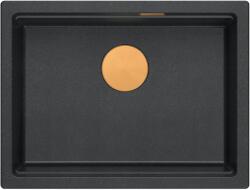 Quadron Logan graniteq mosogató 56x45 cm fekete-szürke/grafit/onix HQJ6045U8PVDC1U (HQJ6045U8PVDC1U)