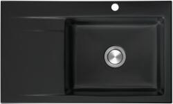 BERG Grazia kerámia mosogató 86x51 cm fekete BRZ19C11P (BRZ19C11P)