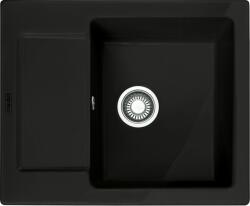 Franke Maris kerámia mosogató 62x51 cm fekete 124.0442. 558 (1240442558)