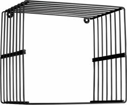 Duschy Cube polc 25 cm fekete 500-20 (50020)