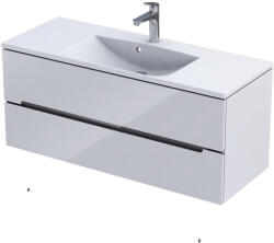 Oristo Silver Uni szekrény 119.6x45.5x50 cm mosdókagyló alá akasztható fehér OR33-SD2S-120-1-V3