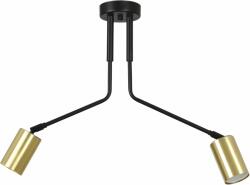 Emibig Verno mennyezeti lámpa 2x8 W fekete-arany 655/2