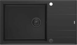 Quadron Evan graniteq mosogató 86x50 cm fekete HCQE58650U7_BLM_P2O (HCQE58650U7BLMP2O)