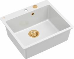 Quadron Morgan graniteq mosogató 56.5x49.5 cm fehér HB8304U1-FM_C1_P2O (HB8304U1FMC1P2O)