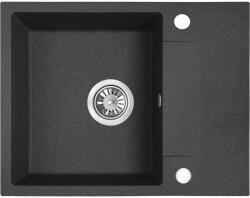 Kuchinox Rab gránit mosogató 56x44 cm fekete SBF713Y (SBF713Y)