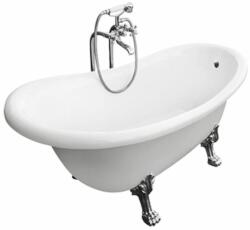 Besco Otylia térben álló kád 170x77 cm ovális fehér #WKO-170W+C (#WKO170WC)