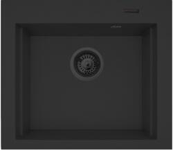 Pyramis Siros gránit mosogató 57x51.5 cm fekete 070169002 (070169002)