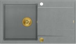 Quadron Evan graniteq mosogató 86x50 cm szürke/grafit/onix HCQE8650U5_PVDG1_P2O (HCQE8650U5PVDG1P2O)