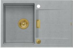 Quadron Owen graniteq mosogató 76x50 cm szürke/grafit/onix HQO7650U5_PVDG1 (HQO7650U5PVDG1)