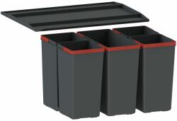 Franke EasySort hulladéktartály 44.5 l fekete-piros 121.0494. 194 (1210494194)