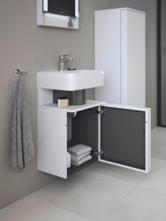 Duravit Qatego szekrény 44x35x64.5 cm mosdókagyló alá akasztható fehér QA4076L18180000