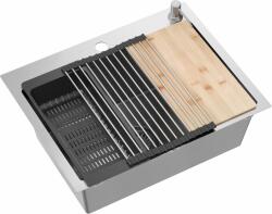 Quadron Luke mosogató tartozékokkal 58x45 cm ZH5845BS (ZH5845BS)