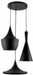 Abigali Round függőlámpa 3x40 W fekete-arany CHZ3B-E27