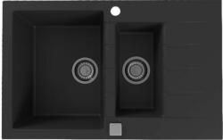 Alveus Cadit gránit mosogató 79x50 cm fekete 1131361 (1131361)