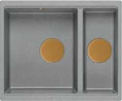 Quadron Logan graniteq mosogató 55x46 cm szürke/grafit/onix HCQL5646U5-C1_U (HCQL5646U5C1U)